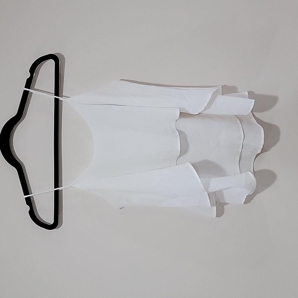 Cream color ruffled tank top